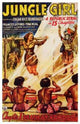 Jungle Girl Movie Poster Print featuring exotic jungle theme.