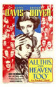 All This and Heaven Too Movie Poster Print showcasing classic film art.