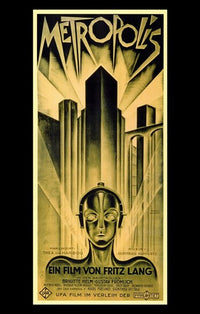 Metropolis Movie Poster Print showcasing classic sci-fi artwork