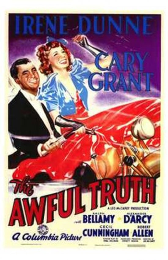The Awful Truth Movie Poster Print showcasing classic film art.