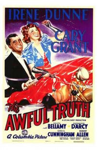 The Awful Truth Movie Poster Print showcasing classic film art.