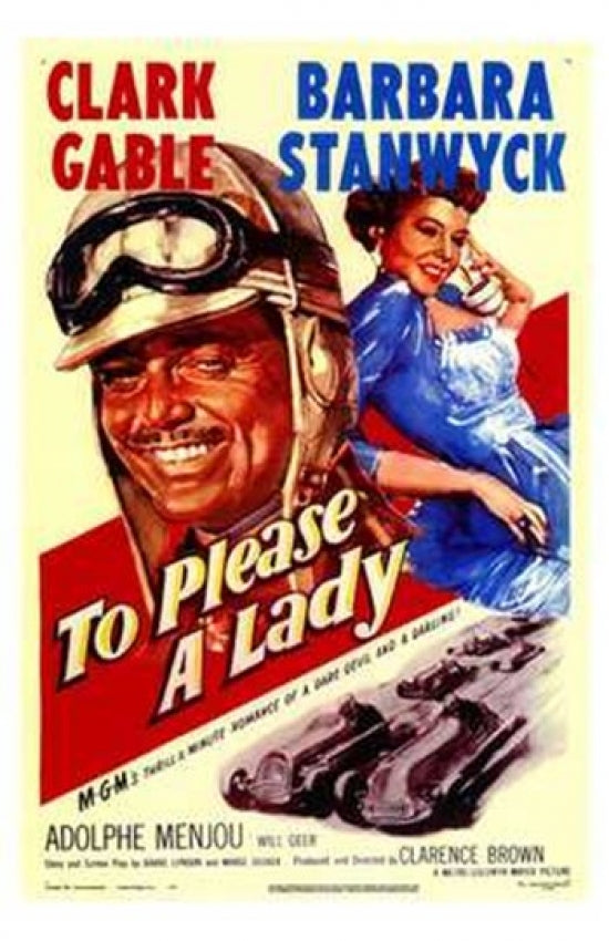 To Please a Lady Movie Poster Print showcasing classic cinema art