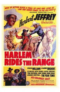 Harlem Rides the Range Movie Poster showcasing classic cinema art.