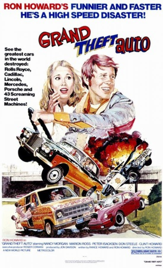 Grand Theft Auto Movie Poster Print showcasing vibrant colors and dynamic imagery.