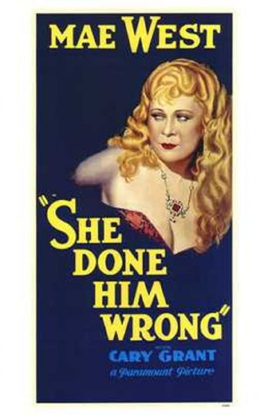 She Done Him Wrong Movie Poster Print capturing vintage cinema essence.