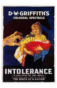 Intolerance Movie Poster Print showcasing classic film imagery.