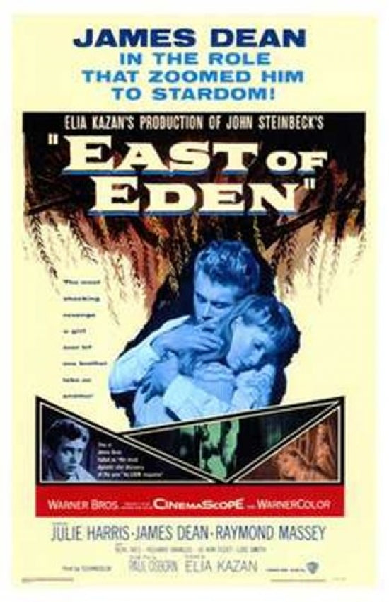 East of Eden Movie Poster Print showcasing classic film artwork.