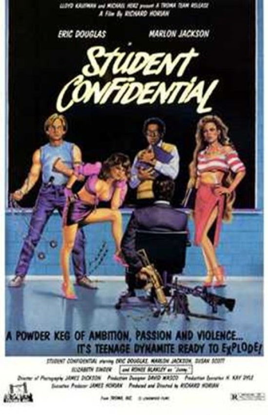 Student Confidential Movie Poster Print showcasing vibrant artwork.