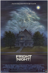 Fright Night Movie Poster Print featuring iconic horror imagery.