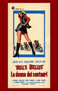 Hell's Belles movie poster print featuring dynamic artwork.