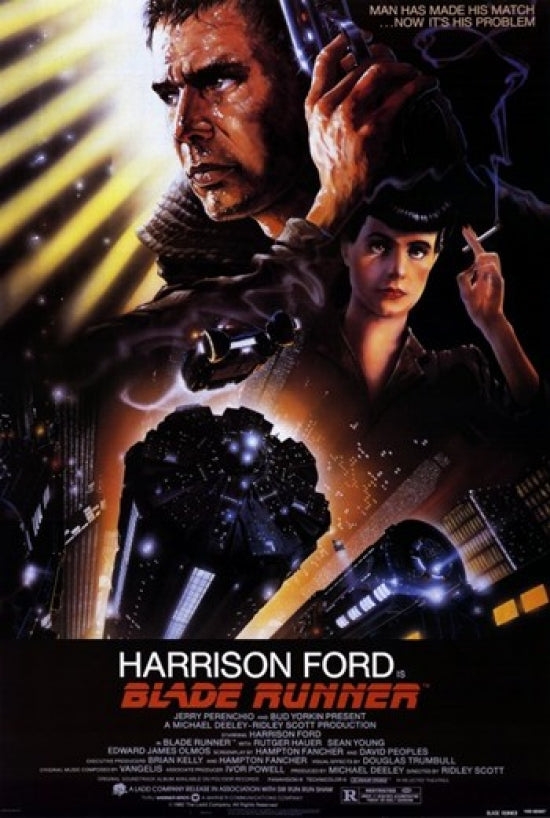 Blade Runner Movie Poster Print - Iconic Sci-Fi Artwork