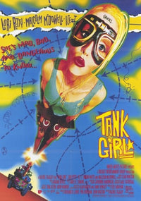 Tank Girl Movie Poster Print featuring the iconic character.