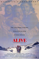 Alive Movie Poster featuring dramatic survival theme.