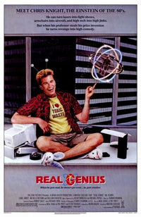 Real Genius Movie Poster Print featuring iconic scenes from the film.