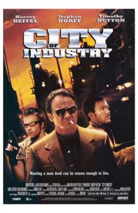 City of Industry Movie Poster Print featuring vibrant imagery.