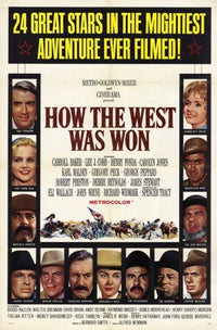 How the West Was Won Movie Poster showcasing classic American cinema.