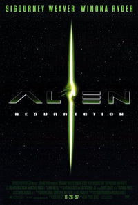 Alien Resurrection Movie Poster Print showcasing iconic sci-fi imagery.