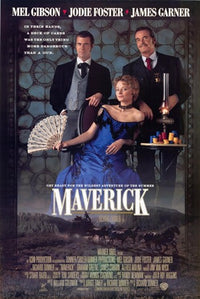 Maverick Movie Poster featuring iconic film imagery