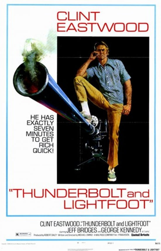 Thunderbolt and Lightfoot Movie Poster Print showcasing vibrant colors and iconic design.