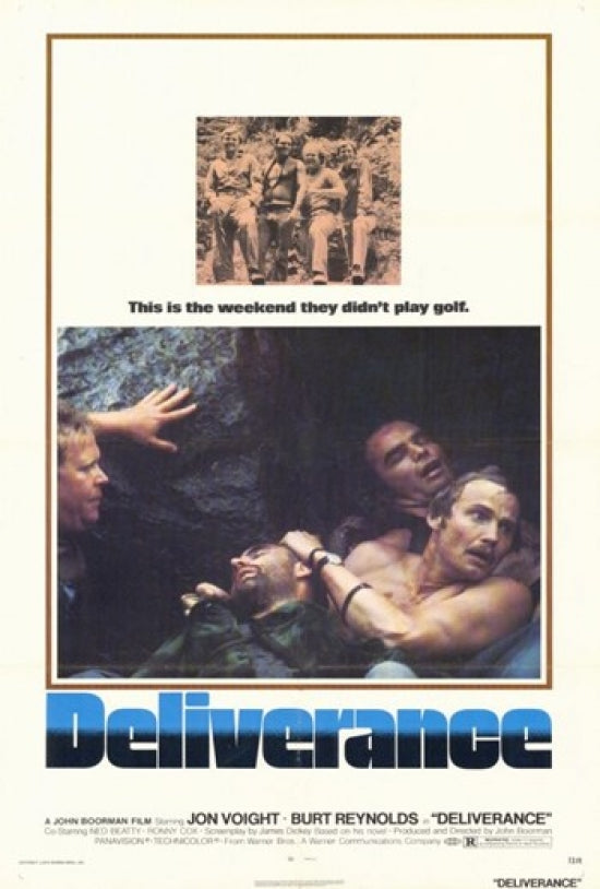 Deliverance Movie Poster Print featuring iconic film imagery.