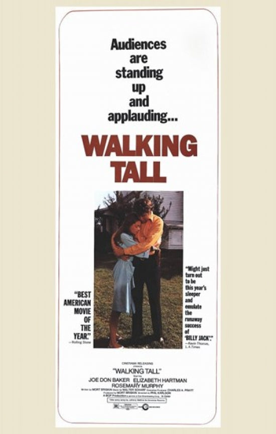 Walking Tall Movie Poster showcasing action-packed scenes from the film.