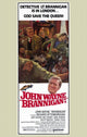 Brannigan Movie Poster Print featuring John Wayne and classic film design.