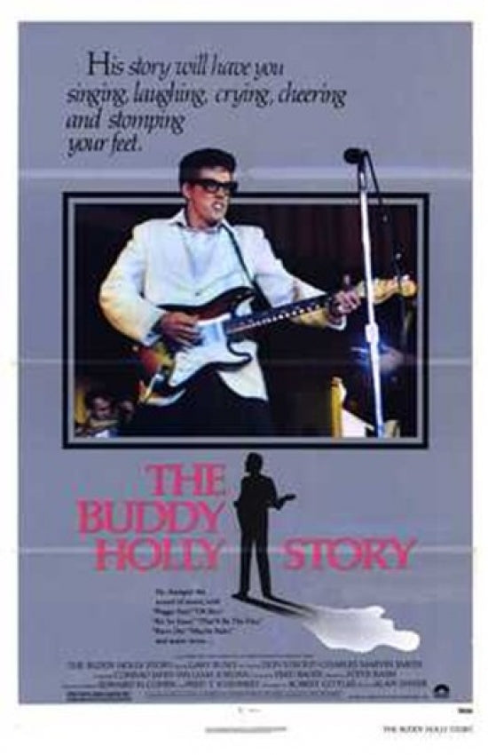 The Buddy Holly Story Movie Poster Print showcasing vibrant colors and classic design.