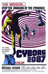 Cyborg 2087 movie poster showcasing futuristic sci-fi visuals.