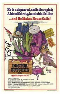 Doctor Butcher MD Movie Poster Print showcasing vintage horror cinema art.