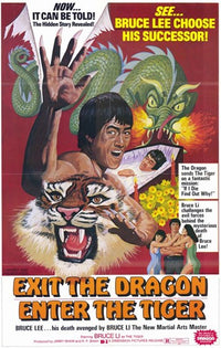 Exit the Dragon Enter the Tiger Movie Poster featuring thrilling martial arts action.