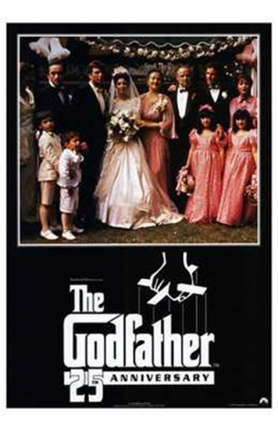 The Godfather Movie Poster Print showcasing iconic film art.