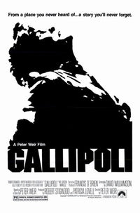 Gallipoli Movie Poster Print showcasing historical themes of bravery and friendship.
