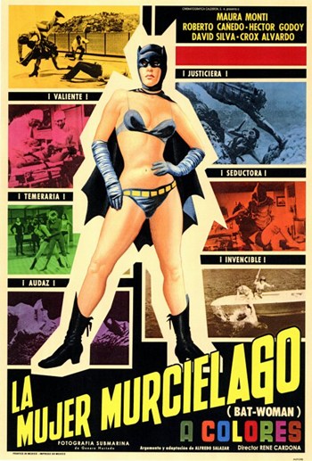 Bat-Woman Movie Poster showcasing the fierce superhero in action.