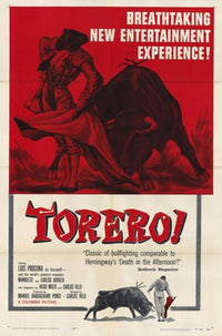 Torero Movie Poster Print featuring dramatic imagery.