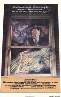 Farewell My Lovely Movie Poster Print showcasing classic film noir design.
