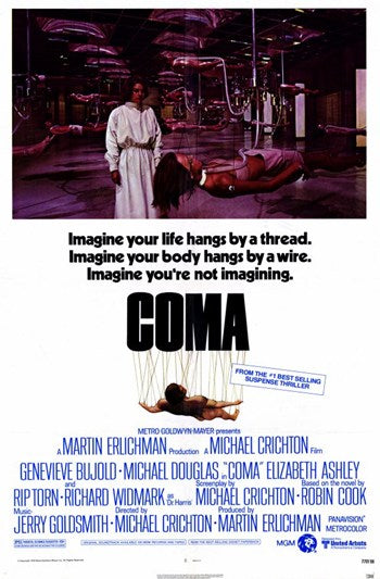 Coma Movie Poster Print showcasing suspenseful art.