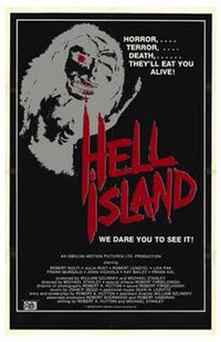 Hell Island Movie Poster Print showcasing dramatic visuals.