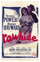Rawhide Movie Poster Print featuring classic Western imagery.