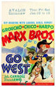 Go West Movie Poster Print showcasing vibrant imagery and classic film theme.