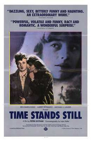 Time Stands Still Movie Poster Print showcasing vibrant colors and cinematic themes.