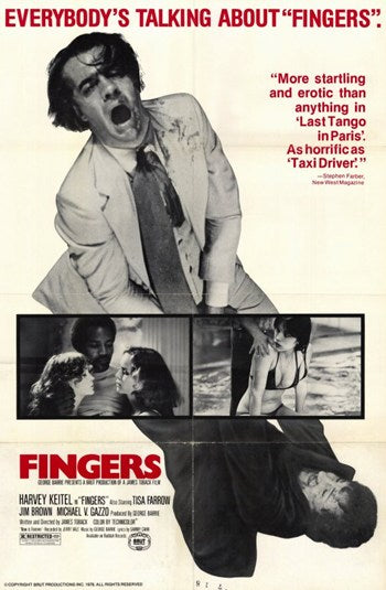 Fingers Movie Poster Print showcasing vibrant design.