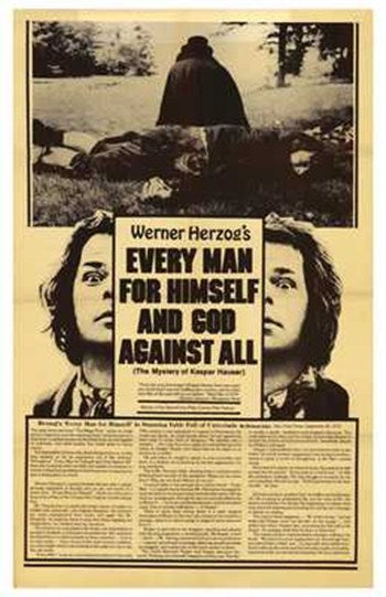 Every Man for Himself and God Against Al Movie Poster Print featuring vibrant colors and bold imagery.