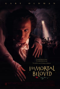 Immortal Beloved Movie Poster Print showcasing Beethoven's life and music.