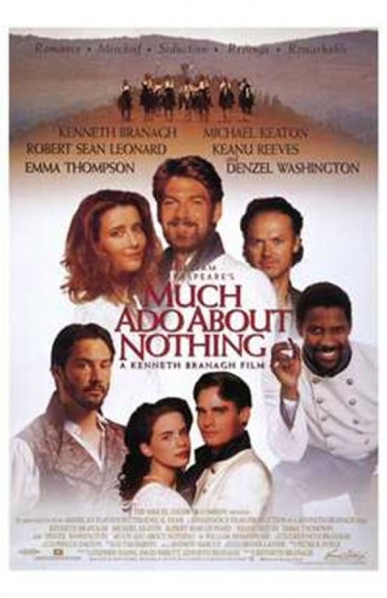 Much Ado About Nothing Movie Poster Print - Classic Shakespeare Artwork