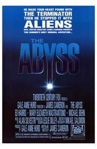 The Abyss movie poster print featuring captivating visuals.