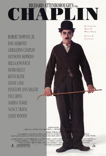 Chaplin Movie Poster Print showcasing classic film art.