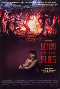 Lord of the Flies Movie Poster Print featuring iconic imagery.