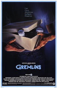 Gremlins Movie Poster Print featuring mischievous creatures