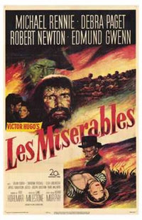 Les Miserables Movie Poster Print showcasing characters and dramatic scenes.