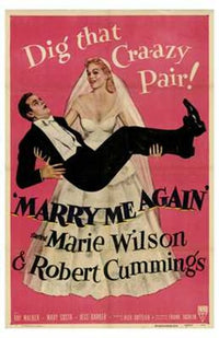 Marry Me Again Movie Poster Print featuring romantic film themes.